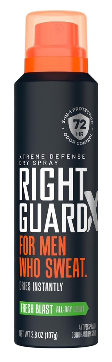 Right Guard Xtreme Defense Dry Spray Fresh Blast 3.8 Ounce Men Beauty and Personal Care Right Guard