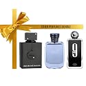 Ether Perfumes TOP MEN'S Arabic Dubai Perfumes Bundle: Club De Nuit Intense Men + Hawas + 9 PM I Each Regular Full Size 100ml I Specially Bundled Beauty & Personal Care Ether Perfumes