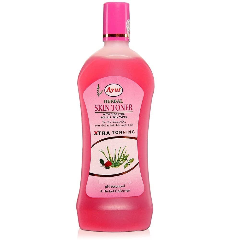 Ayur Herbal Skin Toner With Aleo Vera For All Skin Type 200ml Beauty & Personal Care Ayur