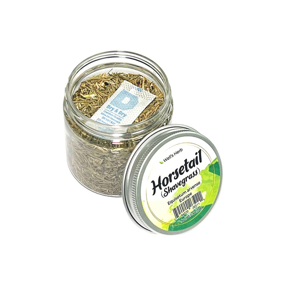 Well's Herb Dried Horsetail | 0.5 oz. | 100% Natural | Herbal Hair & Skin Oil Ingredient | DIY Beauty Essential Beauty & Personal Care Well's Oil