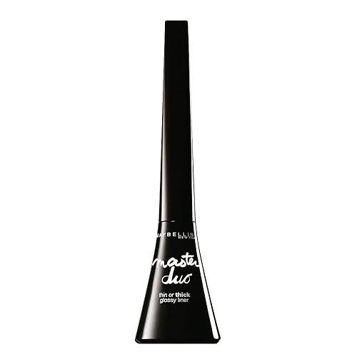 Maybelline New York Eye Studio Master Duo Glossy Liquid Liner, Black Lacquer, 0.05 Fluid Ounce Beauty & Personal Care MAYBELLINE