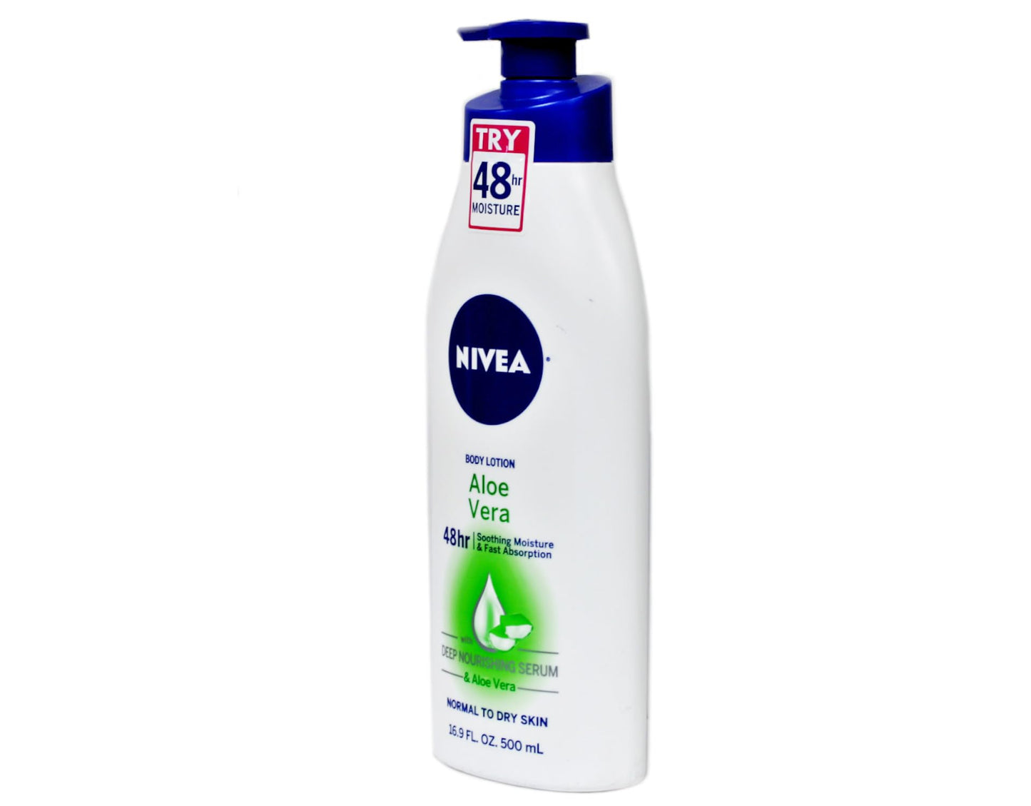 NIVEA Lotion Aloe Vera 48 Hour 16.9 Ounce Pump (500ml) (2 Pack) Beauty & Personal Care NIVEA