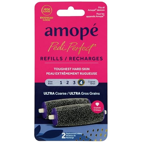 Amope Pedi Perfect Electronic Foot File Refills - Ultra Coarse, Removes Hard and Dead Skin - 2 Count Beauty & Personal Care Amope