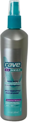 Rave 4X Mega Hairspray with Clima Shield, Unscented 11 oz Beauty & Personal Care rave