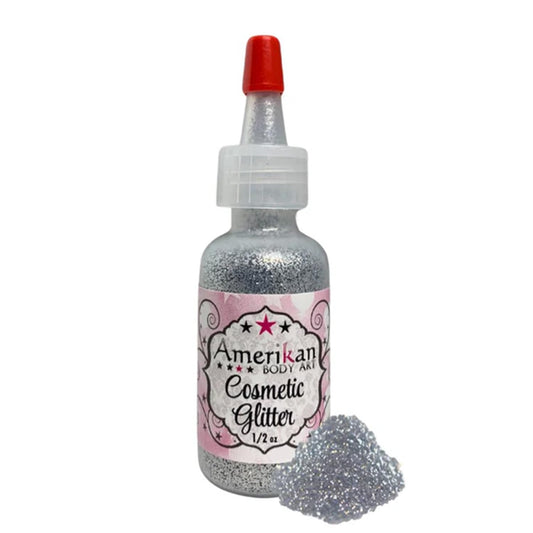 Amerikan Body Art Opaque Glitter - Chrome Silver (0.5 oz) Beauty & Personal Care Amerikan Body Art