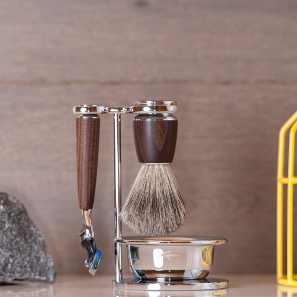 MÜHLE RYTMO Shaving Kit for Men, Steamed Ash Wet Shaving Grooming Set Beauty and Personal Care MÜHLE