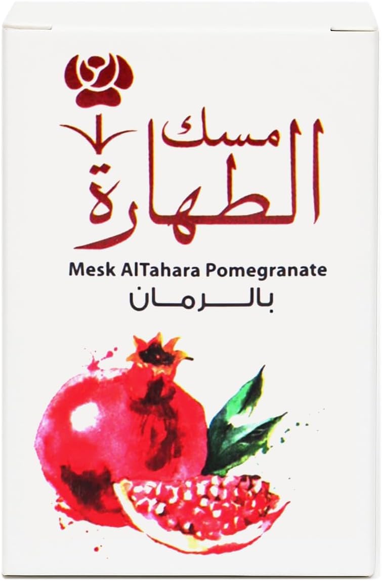 Mesk Al Tahara Pomegranate And Gift White Musk Pure Arabian Oil Perfume Body Fragrance for Long-Lasting Freshnes and Elegance Pomegranate And Gift Beauty & Personal Care Musk AL tahara
