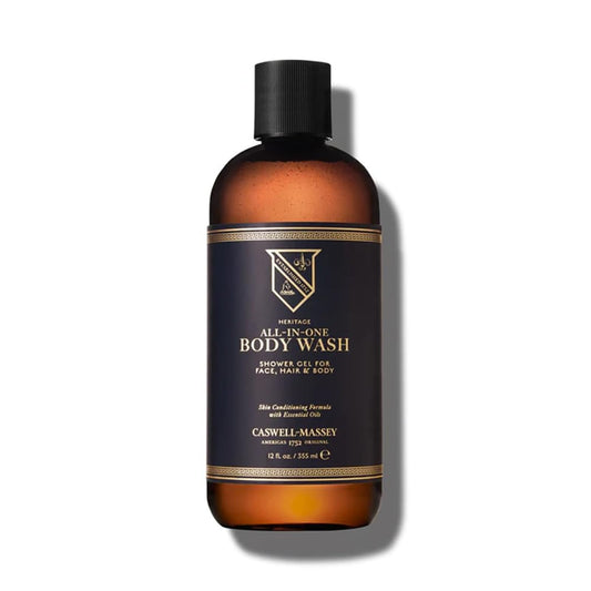 Caswell-Massey Heritage All-in-1 Body Wash, Use as a Face Wash, Beard Wash, Shampoo, Body Wash & Shave Gel, Signature Heritage Soap for Men, 12 Fl Oz Beauty & Personal Care Caswell-Massey