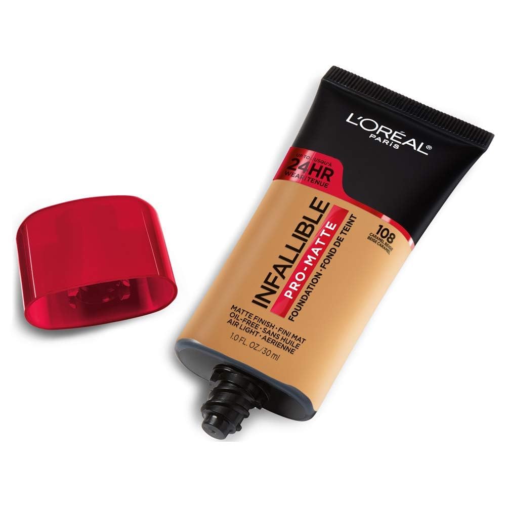 L'Oreal Paris Cosmetics Makeup Infallible Pro-Matte Liquid Longwear Foundation, Caramel Beige, 1 fl oz Beauty & Personal Care L'Oreal Paris
