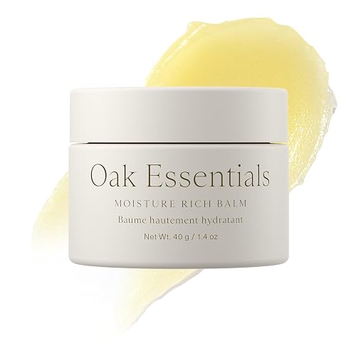 Oak Essentials Moisture Rich Face Balm, Hydrating Balm-to-Oil Face Moisturizer with Sea Buckthorn and Coconut Oils, Nourishing Skincare for Dry Skin Beauty & Personal Care Oak Essentials