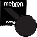 Mehron Makeup Foundation Greasepaint | Stage, Face Paint, Body Paint, Halloween Makeup 1.25 oz (38 g) (BLACK) Beauty & Personal Care Mehron