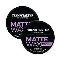 TRENDSTARTER Matte Wax (4oz) (PACK of 2) - Firm Hold, Matte Finish, Premium Water Based All-Day Styling Pomade for Men, Flake-Free for All Hair Types Beauty & Personal Care TRENDSTARTER