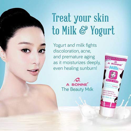 Spa Milk Salt Shower Formula, Moisturizing Spa Salt, Whitening Yogurt Smooth & Baby Skin 350 Grams. Beauty and Personal Care A Bonné