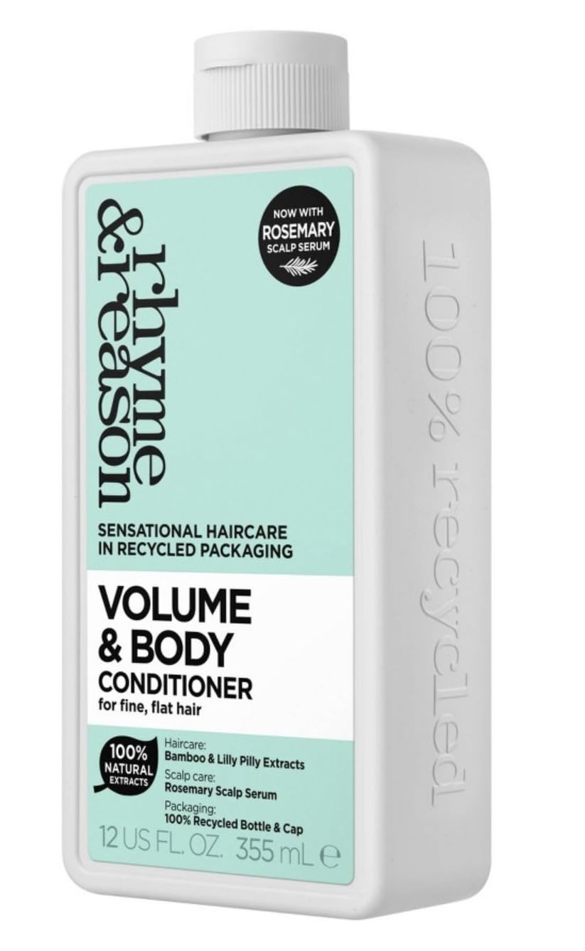 Rhyme & Reason 12 fl oz VOLUME & BODY Shampoo and Conditoner Set For Fine, Flat Hair Beauty & Personal Care Rhyme & Reason