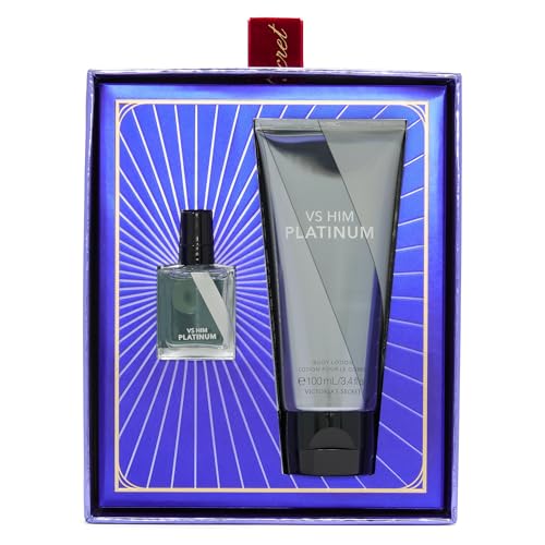 Victoria's Secret Platinum Mini Fragrance Duo Gift Set, Cologne & Travel Lotion Beauty & Personal Care Victoria's Secret
