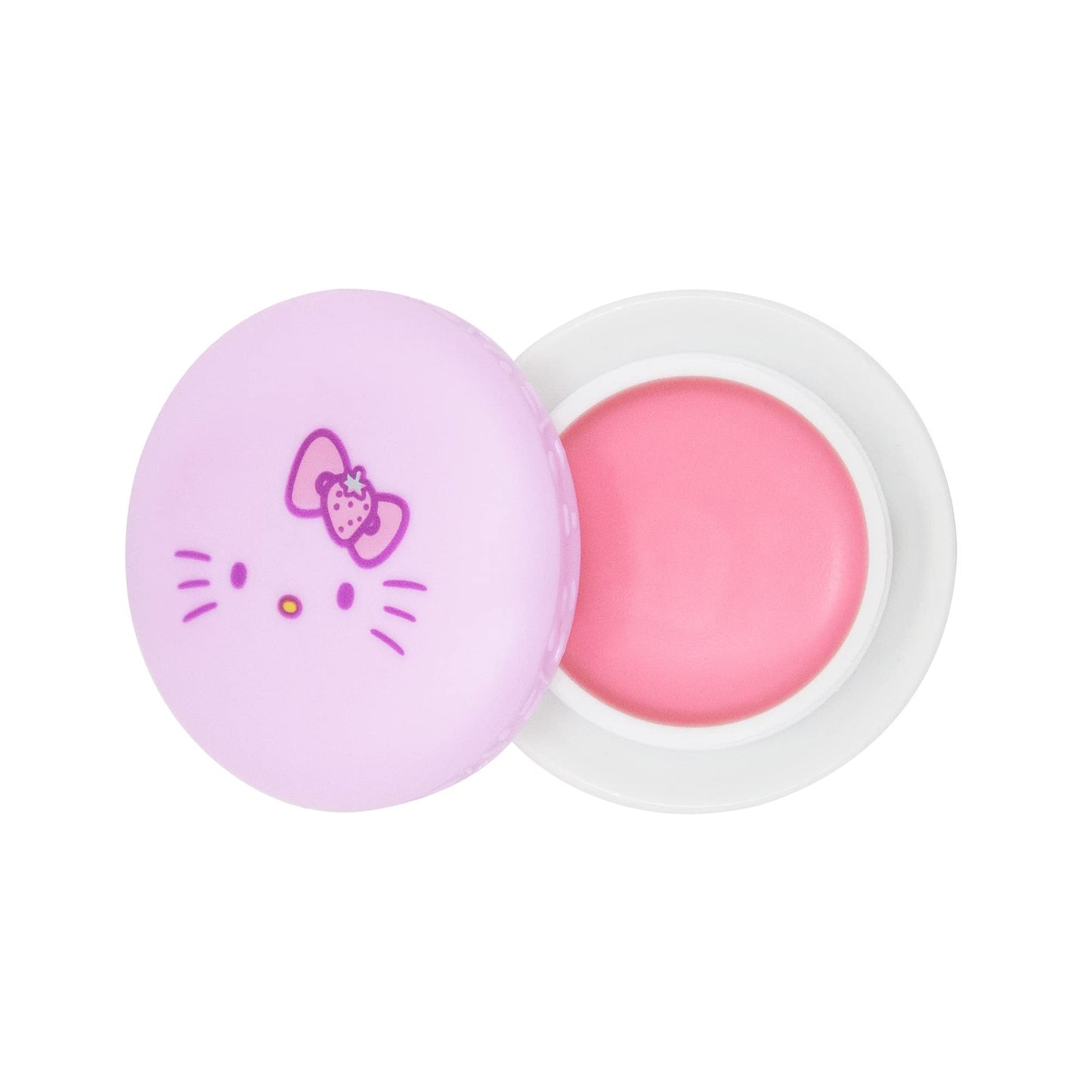 The Crème Shop x Hello Kitty Macaron Lip Balm - Strawberry Rose Latte Beauty & Personal Care The Crème Shop