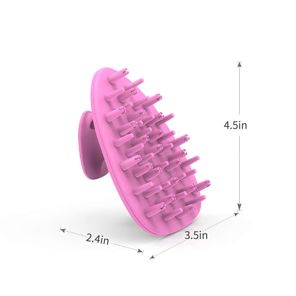 Emoly Scalp Massaging Shampoo Brush - Handheld Vibrating Massager, Updated Hair Shampoo Brush, Water- Resistant Device - Pink Beauty & Personal Care Emoly
