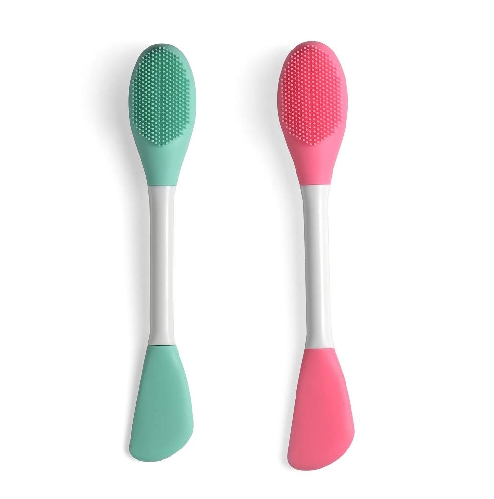 LASSKY Silicone Brushes,Double-Ended Silicone Face Mask Brush,Facial Cleansing Brush, Premium Soft Facial Masks Other Skin Care Applicator Tool Beauty & Personal Care LASSKY