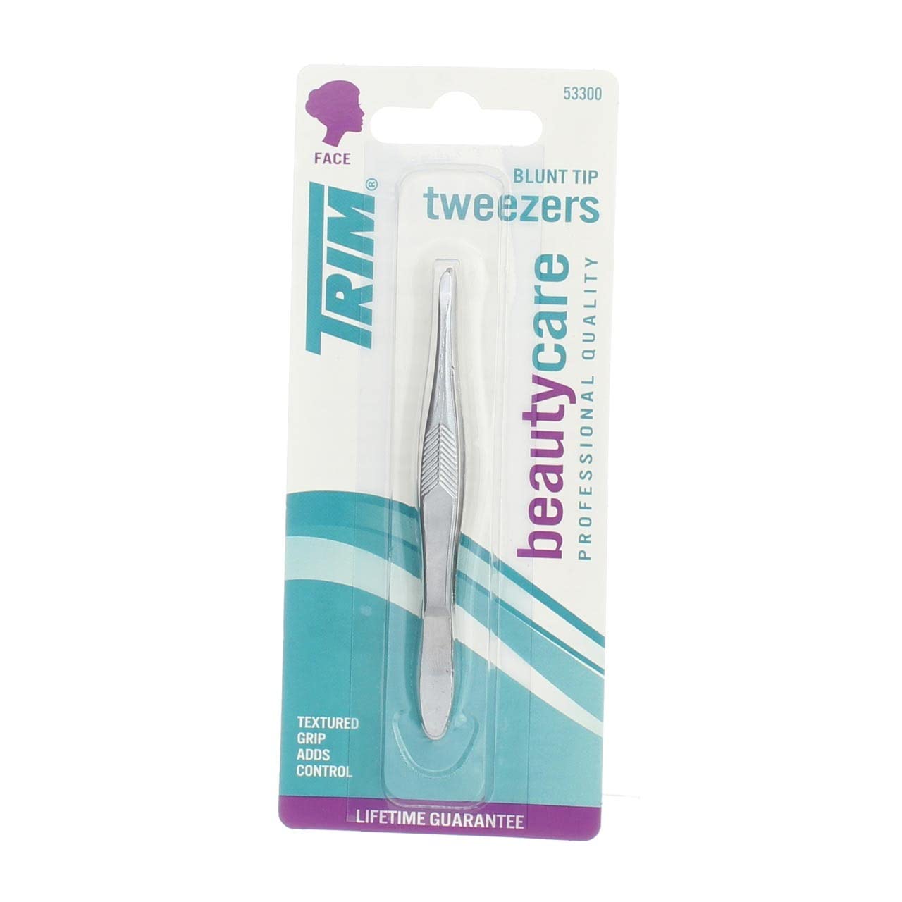 Trim Square Tip Tweezers, Pack of 2 , Precision Tips for Hair & Splinter Removal Beauty & Personal Care Trim