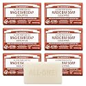 Dr. Bronner's Pure-Castile Magic Soap Bars (Eucalyptus, 5 oz, 6-Pack)- Made with Regenerative Organic Certified Oils for Face, Body & Hair - Gentle Beauty & Personal Care Dr. Bronner's