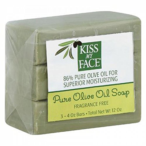 Kiss My Face Bar Soap Naked Olive Oil 3 4 Oz Beauty & Personal Care Kiss My Face
