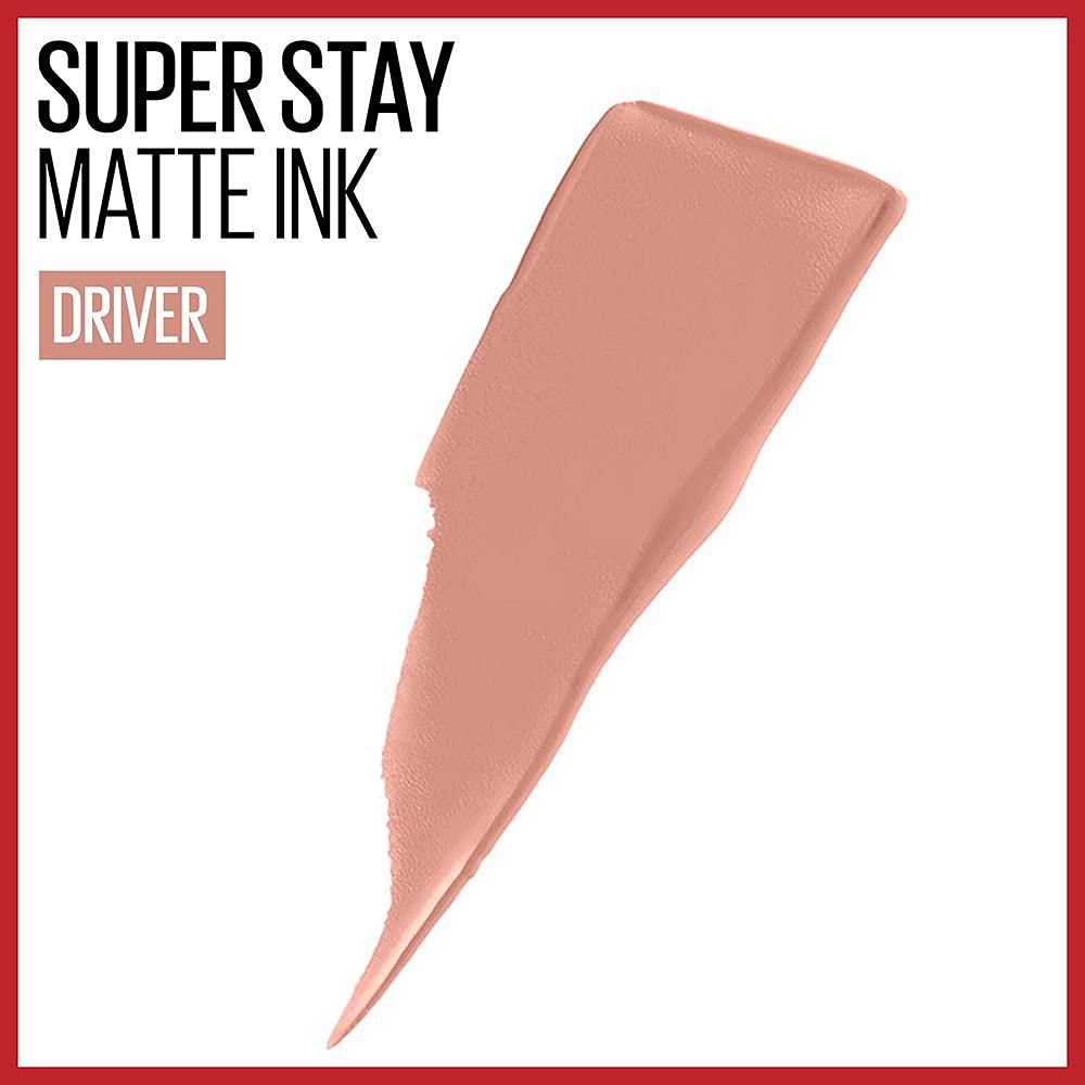 Maybelline New York SuperStay Matte Ink Un-nude Liquid Lipstick, Driver, 0.17 Ounce