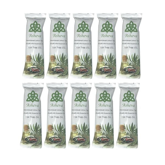 Asheva 8" x 9" Individually Wrapped Oshibori Disposable Towels - Luxurious Moist Cotton Hot/Cold Refreshment Towel - Lavender, Lemon, or Tea Tree Beauty & Personal Care GBM