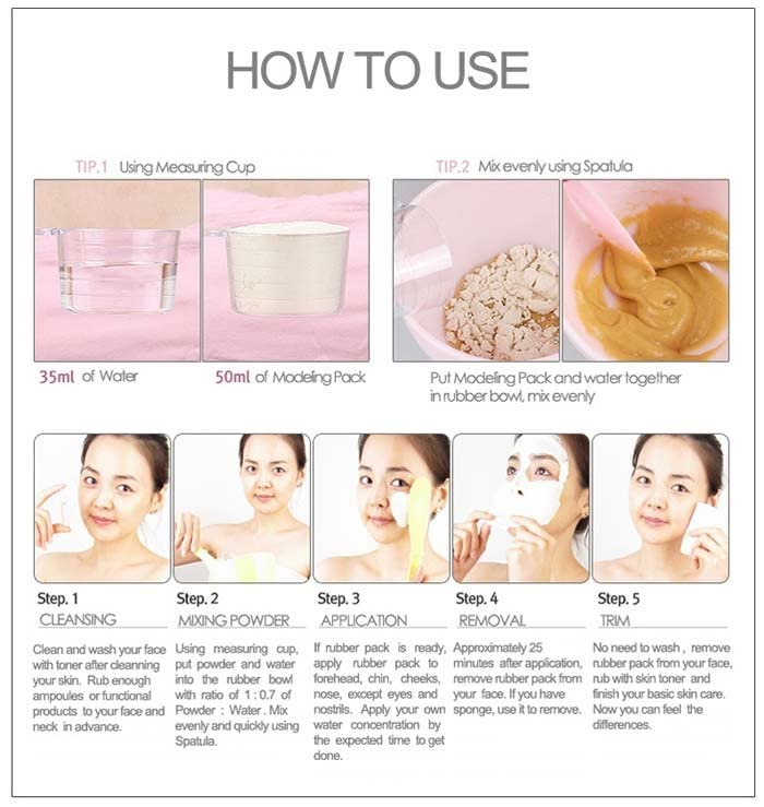 ZEESOON Anskin Vitamin C Modeling Mask Powder Pack Puring & Moisturizing (240g 8.46oz) Skin & Pore Treatment Beauty & Personal Care ZEESOON