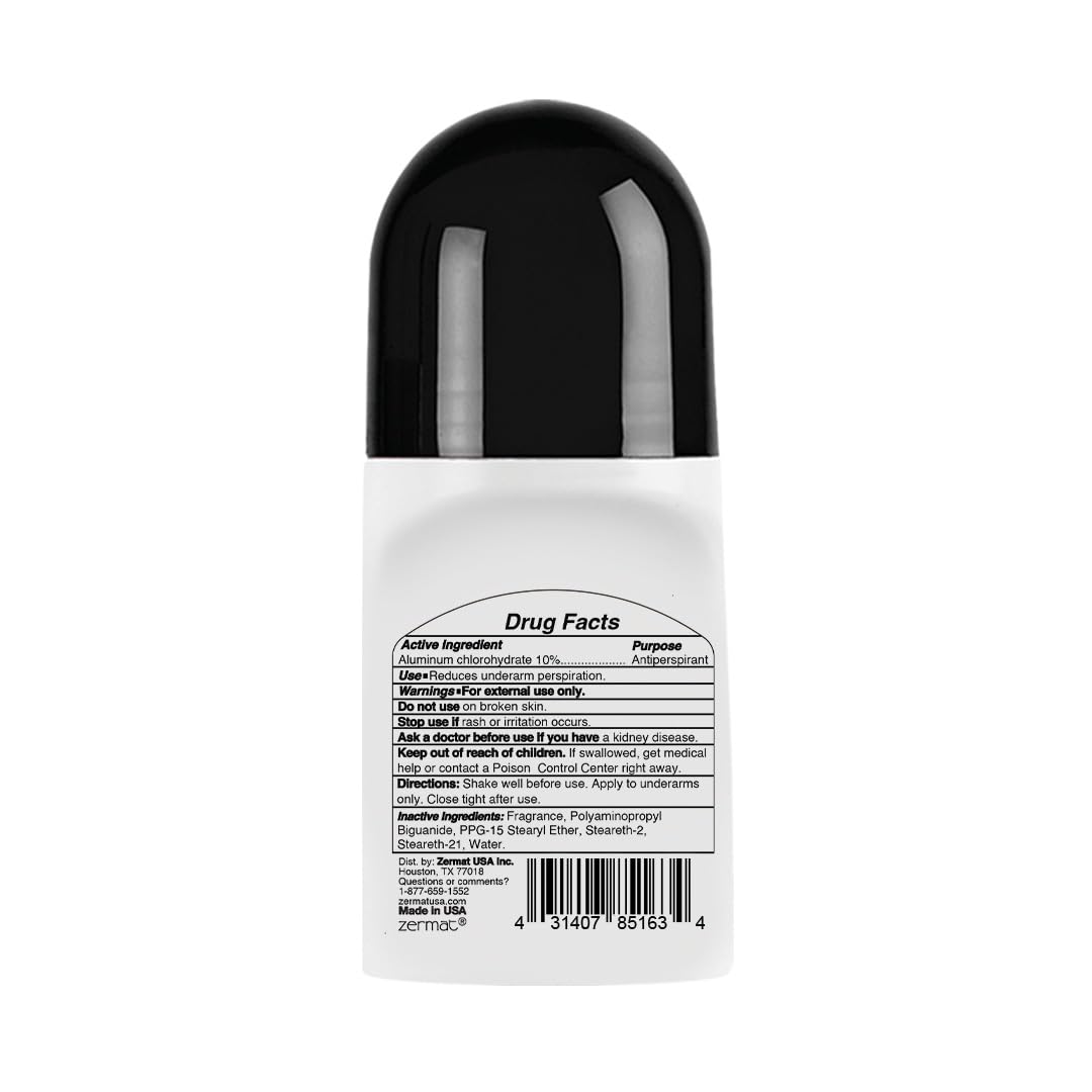 Zermat Incontro, Roll-On Deodorant, 24 h Antiperspirant, 2.5 Oz. Beauty and Personal Care Zermat