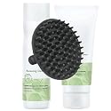 Elements Renewing Shampoo & Conditioner Set and M Hair Designs Scalp Brush (Bundle) - Sulfate-Free, Silicone-Free, Hydrating Hair Care for Soft Beauty & Personal Care M Hair Designs
