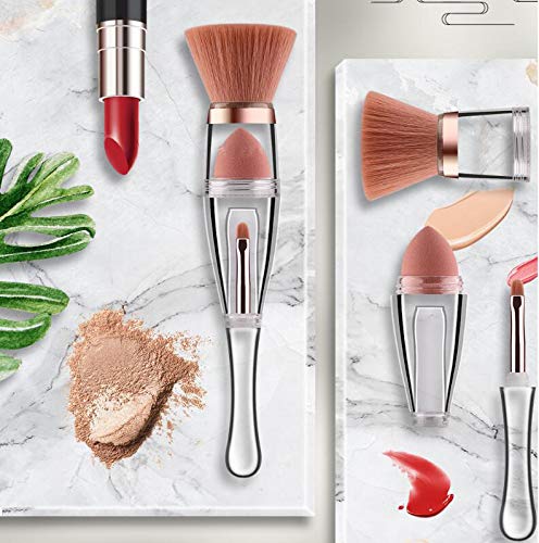3 In 1 Funny Combination Design Makeup Brushes-Lip Brush Eyeshadow Sponge Eyeshadow Eyebrow Brush For Women and Girls (STY1) Beauty & Personal Care Rosette Hair