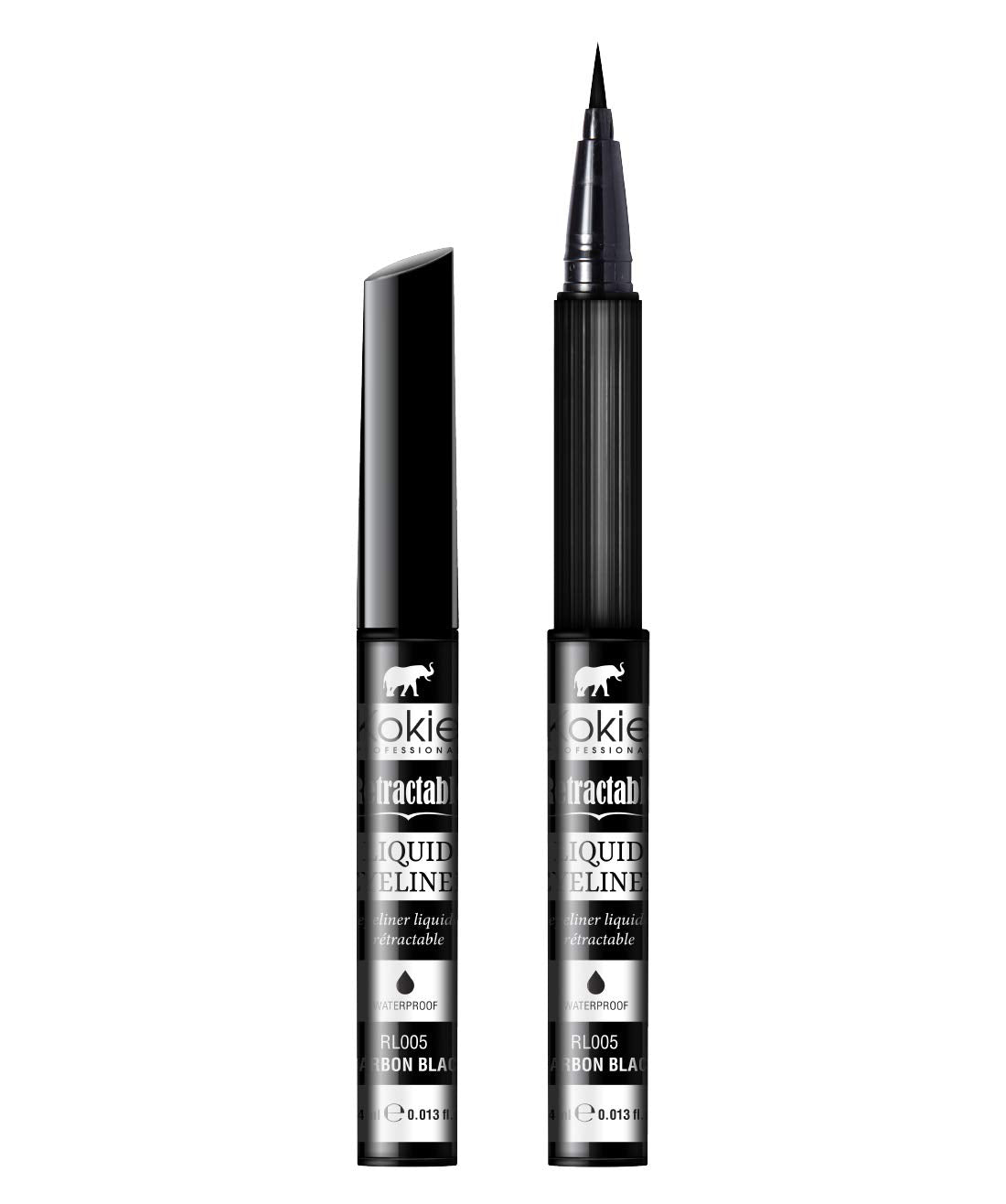 Kokie Retractable Liquid Eyeliner, Pointed Felt Tip, Waterproof & Smudge Free, Long-lasting, Vegan, Cruelty-Free Beauty & Personal Care Kokie