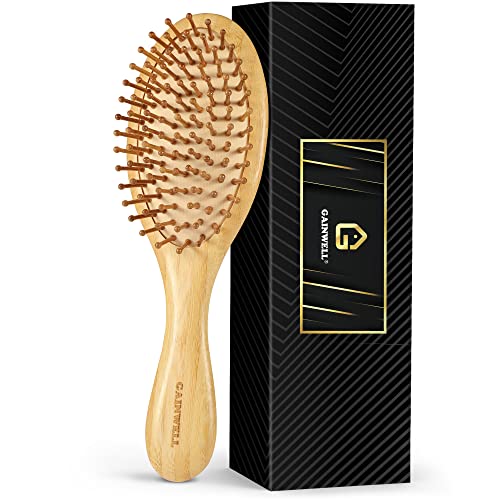 GAINWELL Bamboo Hair Brush for Hair Growth, Natural Bamboo Bristles Detangling Wooden Paddle Hairbrush for Massaging Scalp, for Women Men and Kids Beauty and Personal Care GAINWELL Default Title