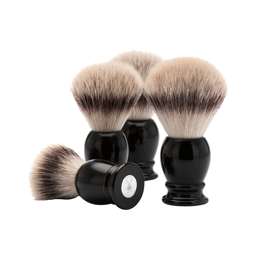 MÜHLE Classic Silvertip Badger Fiber Brush - High-Grade Black Resin Handle - Luxury Shave Accessory for Men Beauty and Personal Care MÜHLE