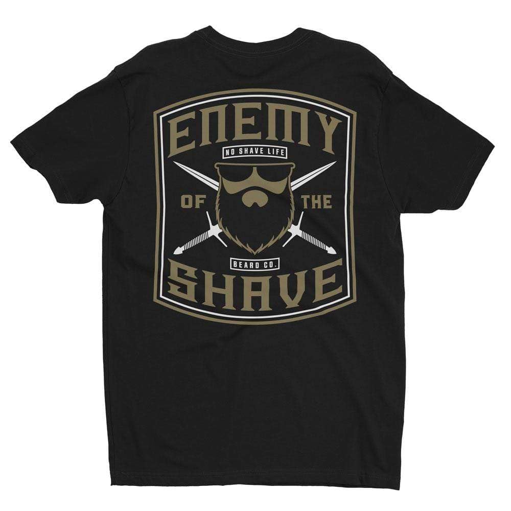 Enemy of The Shave Black Men's T-Shirt Beauty and Personal Care No Shave Life