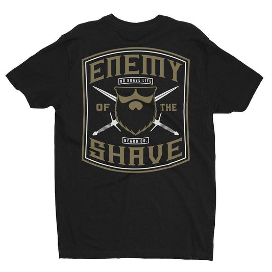 Enemy of The Shave Black Men's T-Shirt Beauty and Personal Care No Shave Life
