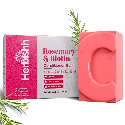 Herbishh Conditioner Bar, Moisturizing & Strengthening, Solid for Dry, Damaged & Thinning Hair, All Hair Types, Paraben-Free & Sulfate-Free, 3.53 oz Beauty & Personal Care Herbishh