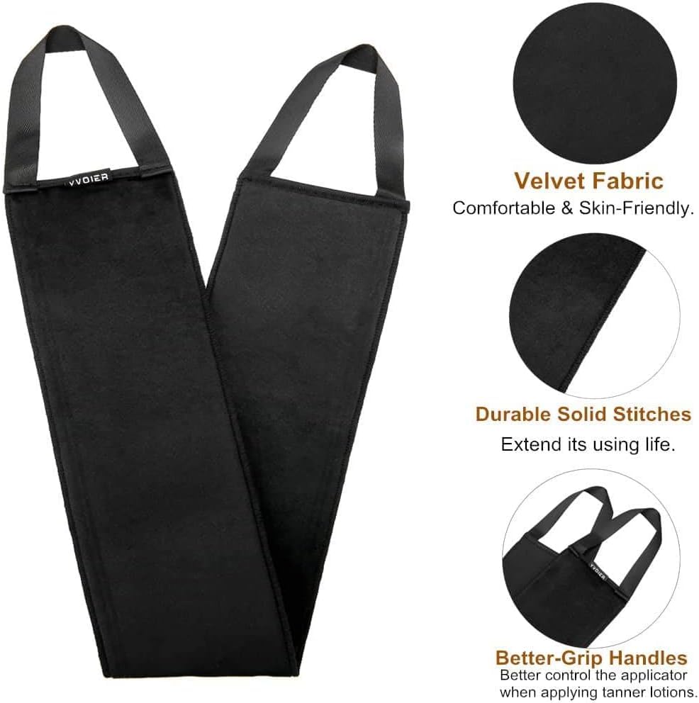 Yvoier Self Tanning Mitt Applicator Kit 4 in 1 Self Applicator Set with Exfoliating Glove,Tan Mitt Applicator, Tanning Back Lotion Applicators Beauty and Personal Care YVOIER
