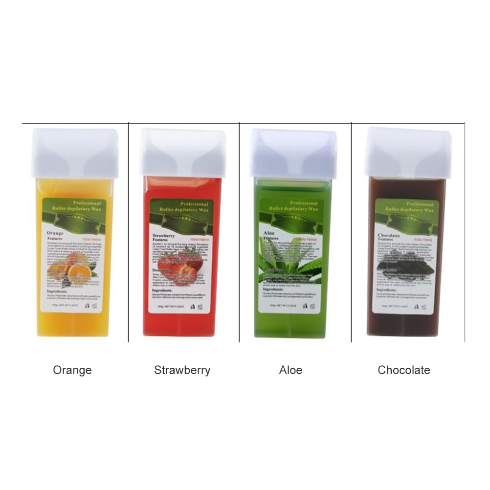 Practical 100 G Depilatory Wax Cartridges Hair Removal Cream Beeswax Roll on Hot Wax for All Body Parts Beauty and Personal Care Hztyyier