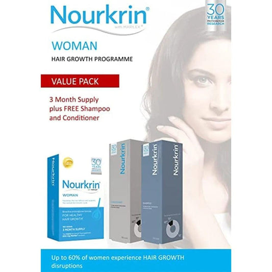 Nourkrin Woman Value Pack 180 Tablets,Shampoo and Conditioner Beauty & Personal Care Nourkrin