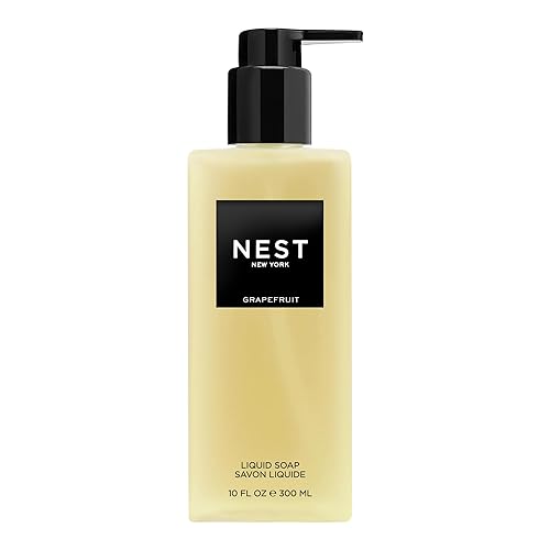 NEST New York Liquid Soap, Grapefruit - 10 fl oz - Cleanses & Nourishes Skin - Approx. 300 Pumps Per Bottle - Gluten Free & Cruelty Free Beauty & Personal Care NEST New York