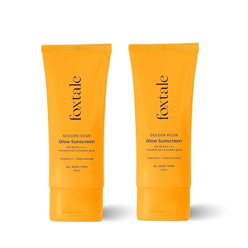 FoxTale Spf 50 Vitamin C Glow Sunscreen With Pa++++ & Niacinamide (2) Beauty & Personal Care FoxTale