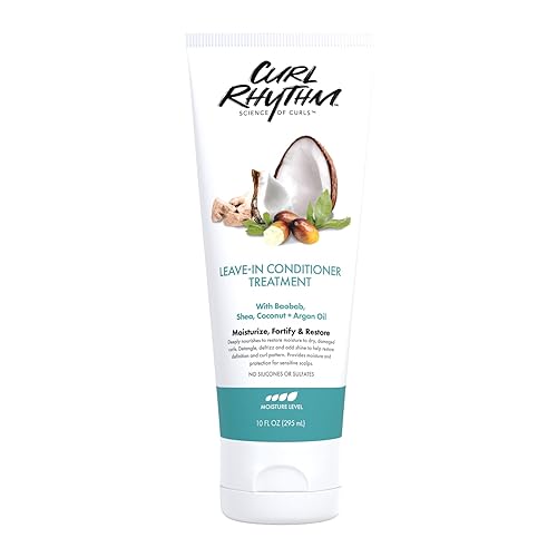 Curl Rhythm Leave-in Conditioner Treatment - Leave-in Conditioner for Curly Hair - Hair Conditioner with Shea, Coconut, and Argan Oil - 10 oz Beauty & Personal Care Curl Rhythm