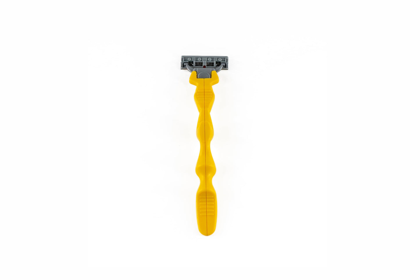 Skull Rake Men's Head and Face Shaver with Ergonomic Grip - Multi-Position Handle Design for Wet and Dry Head and Face Shaving (YELLOW, 12 three blade Beauty and Personal Care Skull Rake