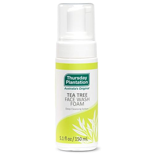 Thursday Plantation Tea Tree Face Wash Foam, Gentle Soap-Free Skin Cleanser, 5.1 fl oz Beauty & Personal Care Thursday Plantation