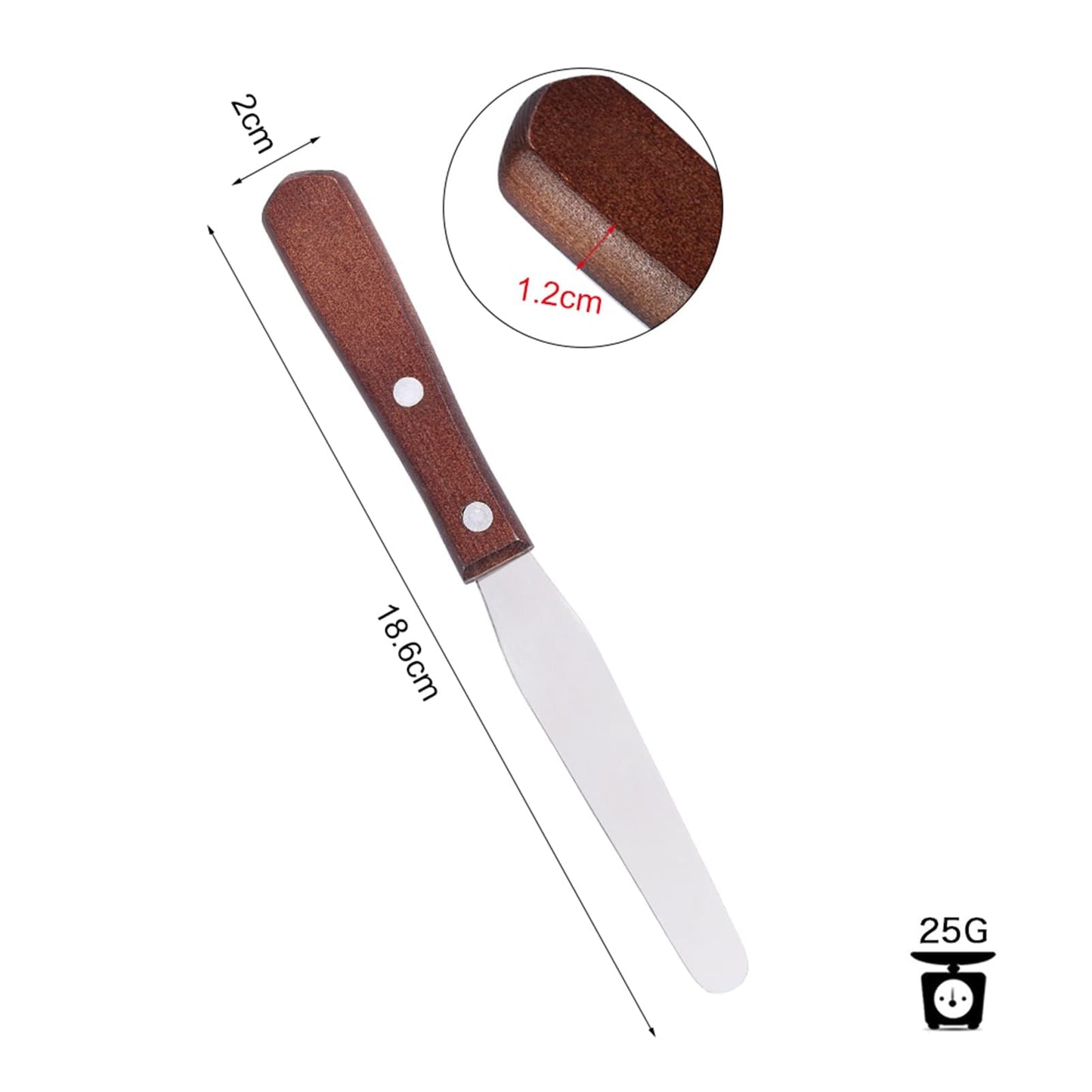 Stainless Steel Wax Spatula, Reusable Waxing Sticks Applicator with Wooden Handle Hair Removal Tool for Body Hair Removal, 7.3 * 0.8 * 0.5inch Beauty and Personal Care Agatige
