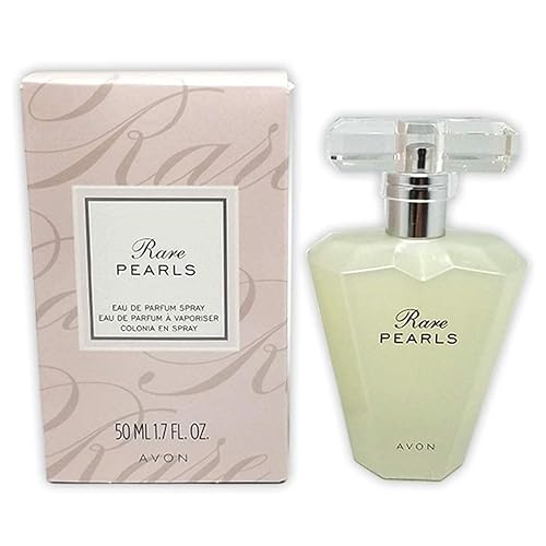 AVON Rare Pearls Eau De Parfum Spray for Women, 1.7 fl oz, Elegant Soft Floral Fragrance with Magnolia, White Pepper and Rosewood, Long Lasting Beauty & Personal Care AVON