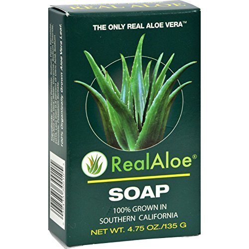 REAL ALOE INC., ALOE VERA BAR SOAP 4.75 OZ EA 15 Beauty & Personal Care Real Aloe
