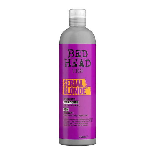 Bed Head by TIGI Serial Blonde Restoring Conditioner for Damaged Blonde Hair, Hydrolyzed Keratin, 25.36 fl oz