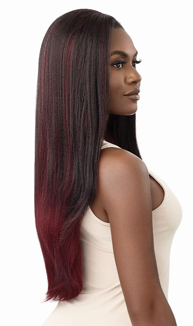 Outre Half Wig Quick Weave Neesha Soft Natural New Half Wig Cap NEESHA H306 (1B)